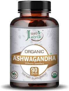 Just Jaivik Organic Ashwagandha Tablets - 750 mg | A Dietary Supplements