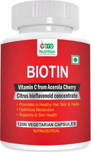PRONUTRITION High Potency Form of Biotin with added Vitamin C & Citrus Bioflavonoid-120 Caps