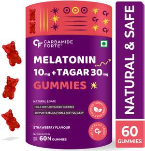 CARBAMIDE FORTE Melatonin 10mg Gummies - with TAGARA & L Tryptophan Sleep Supplement
