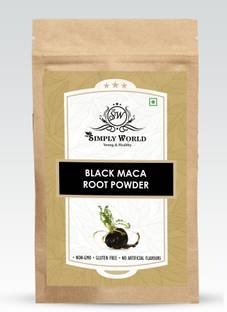 THE SIMPLY WORLD PREMIUM Black Maca Root Powder| Energy & Performance Booster | men and women