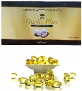 ZEE DRUGS GARLIC PEARLS OR GARLIC PLUS CAPSULES FOR GOOD DIGESTION (15*10CAPSULES)