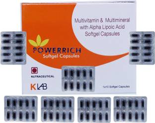 POWERRICH Maxirich Multivitamins Health SUpplement Softgel(Pack Of 7)