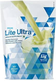 KRUM Lite Ultra Protein Vanilla :Soy Protein With added vitamins and minerals