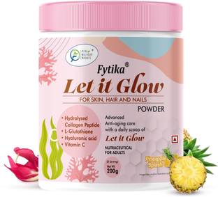 FYTIKA HEALTHCARE PRODUCTS Let It Glow Collagen for skin, hair and nails For men & women (Pineapple flavor)