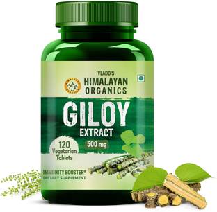 Vlado's Himalayan Organics Giloy Extract | Immunity Booster | 120 Veg Tablets