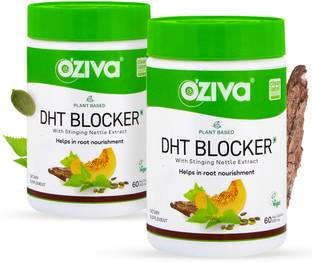 OZiva Plant Based DHT Blocker with Pine Bark for Hairfall Control Follicle Stimulation