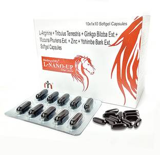 MEDMYNDRZPHARMA L Nano Up Sex Power Long Lasting Erection, Strength, Stamina (10 Capsules)