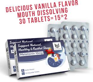 Black mirror MELATONIN 10MG for HEALTHY NATURAL & RESTFUL SLEEP SUPPORT chewable tablets