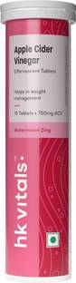 HEALTHKART HK VITALS Apple Cider Vinegar 750 mg Effervescent Tablets, Watermelon