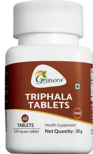 Grenera Triphala Tablets | Natural Digestive Support | 1 month supply 60 count