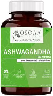 Osoaa Ashwagandha capsules 100% Root Extract helps Sleep, Stress, Cognition & Immunity