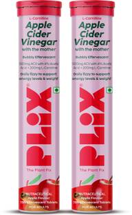 The Plant Fix Plix L-Carnitine ACV Effervescent Tablets for Weight Loss and Fat Burn with Cinnamon