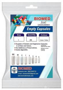 biomed Pharma raw materials Empty Capsules size 1 Green / yellow