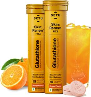 SETU Gluta Fizz Skin Renew Glutathione 500 mg With Vitamin C to Support Skin Glow