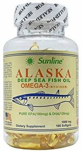 SUNLINE Alaska Deep Sea Fish Oil Omega-3 (100 Softgels)