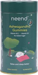 neend Ashwagandha Gummies|Reduce Stress & Anxiety| Sugar Free|Energy & Immunity