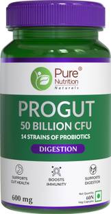 Pure Nutrition Progut Probiotic 50Billion CFU 14 Strains of Probiotics | Gut Health & Bloating
