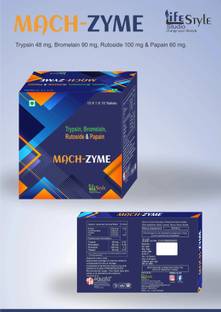 LIFE STYLE STUDIO MACH-ZYME Trypsin, Bromelain, Rutoside & Papain Tablets pack of 3
