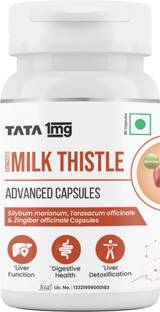 TATA 1mg Milk Thistle Capsule helps support Liver Function