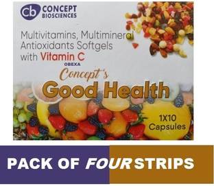 OBEXA PHARMA CONCEPT GOOD HEALTH MULTIVITAMIN WITH DRY FRUITS POWER CAPS(4*10CAPS)