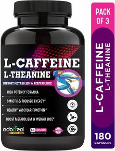 Adorreal L Caffeine L Theanine, Natural Stimulant, for Energy, Endurance, and Focus