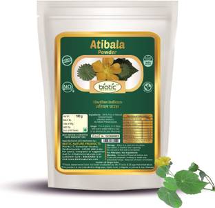 biotic Atibala Powder ( Abutilon indicum ) Kangi Powder - 100 g