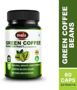 OSNIA Green Coffee(50% Chlorogenic Acid) 500 Mg Veg Supplement for Weight Loss
