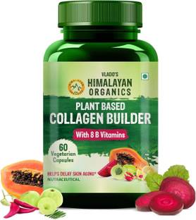 Vlado's Himalayan Organics Plant Based Collagen Builder for Hair and Skin with Biotin and Vitamin C