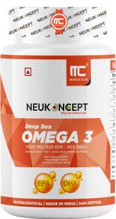 Muscle Club Neukoncept Deep Sea Omega 3 | Omega 3 fish oil | Vit E
