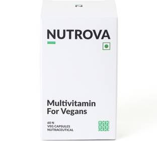NUTROVA Multivitamin For Vegans-Plant-Based Multivitamin Supplement Capsules|Unisex