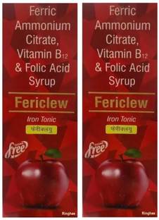 RINGHAS SUGAR FREE FERICLEW IRON TONIC SYRUP PACK OF 2
