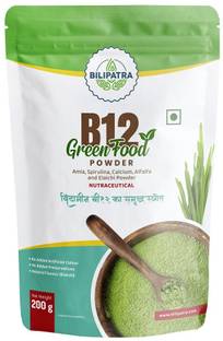 bilipatra B12 Green Food Powder | Plant Based Vitamin B12 Suppliment for Men & Women