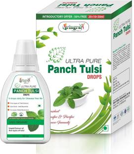 Vringra Ultra Panch Tulsi Drops-Immunity Booster Panch Tulsi Ras-Relief from Cough & Cold