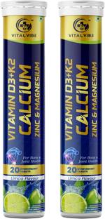 VITAL VIBE Calcium D3 K2 Tablets – Strong Bones, Joints & Immunity Support, Sugar-Free