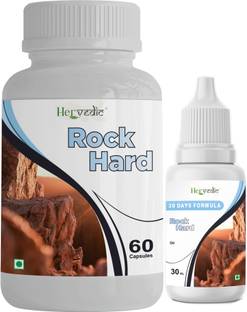 hervedic Rock-Hard Energy Supplement with Oil Stamina for Men (60 Tab & 30 Ml)