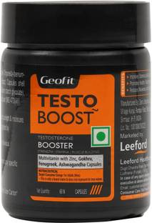GEOFIT Testo Boost Capsules | For Men’s Energy & Stamina | With Gokhru & Ashwagandha