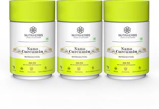 Nutriherbs Nano Curcumin (Haldi) Capsule Suport Joint Health, Boosts Immunity & Digestion