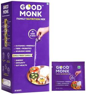 Good Monk Family Nutrition Mix|Energy & Immunity|Multivitamin (B12, C, D, Zinc)&Probiotic