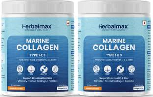 Herbal max Hydrolyzed Marine Collagen Supplement Type 1&3 |For Healthy Skin, Hair & Bone