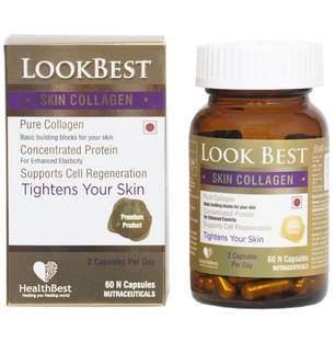 HealthBest LookBest Skin Collagen Capsules | Biotin | Protein | Skin Care