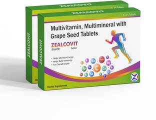 Zeal Pharmacure Multivitamin, Multimineral With Grape Seed Tablets | Pack Of 2