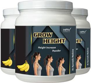 HMV Herbals Grow Height- Height Growth Herbal Powder (Banana Flavor)