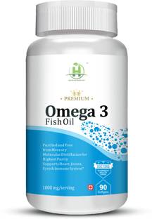 Healthy Nutrition Omega 3 Fish Oil 1000 Mg For Support Heart, Joints & Immune System Softgel