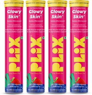 The Plant Fix Plix Glutathione Skin Glow Effervescent Tablet 500mg for Clear & Youthful Skin