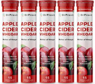 Dr.Provit Apple Cider Vinegar for Weight Loss Tablet with Mother Effervescent Vinegar