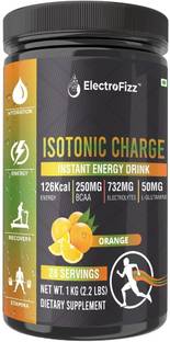 ElectroFizz Isotonic Energy Drink Powder for Endurance Sports & Fitness Activities, Orange