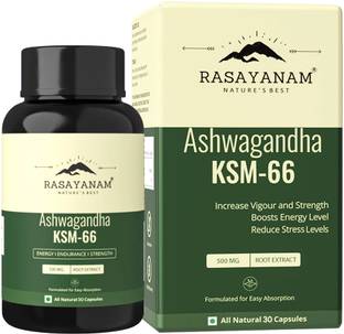Rasayanam Ashwagandha KSM-66 |Support Strength & Energy | Stress Relief
