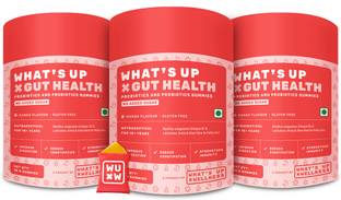 What's Up Wellness Gut Health Gummies | Pre & Probiotic Patented Strain | No Added Sugar