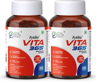 FYTIKA Vita 365, 3 in 1 Multivitamin - (Pack of 2) 30 tablets each