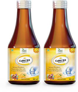 PCHPL Wellness Caltic D3 Suspension -200ml Mango Flavored Vitamin D3 Syrup with for Well-Being